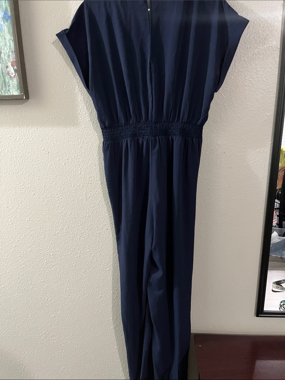 SHEIN Navy Wrap-Style Maxi Dress - Picture 7 of 14